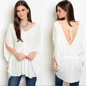 Kimono sleeves tunic oversized